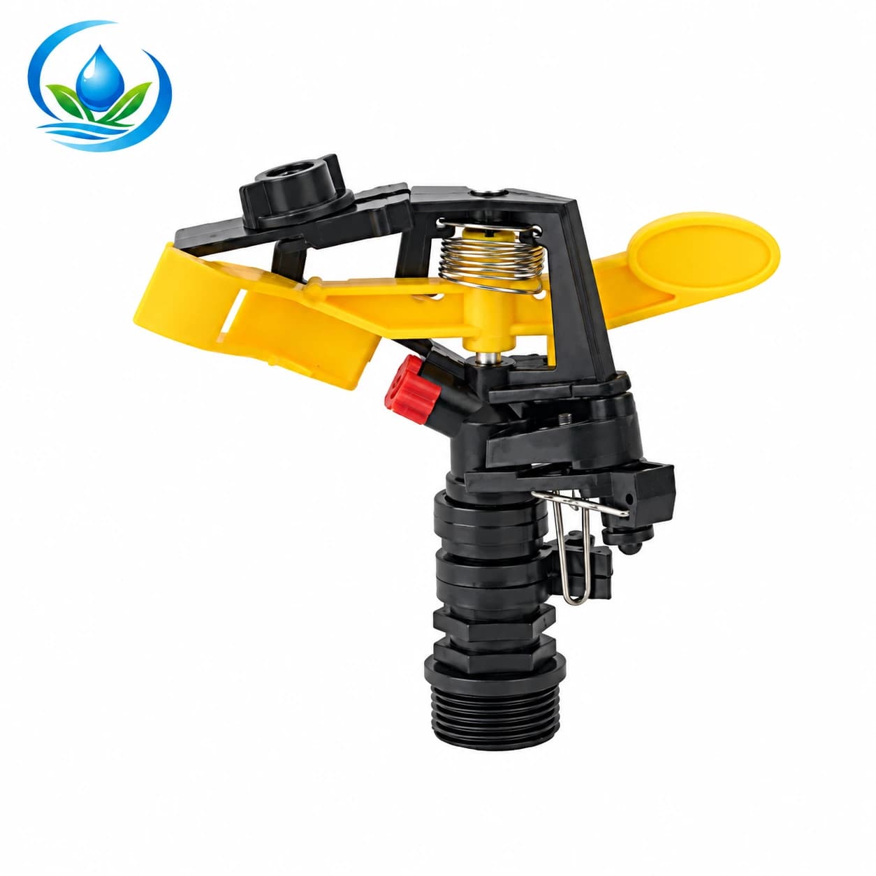 Plastic Impact Sprinkler for Field Irrigation, 3/4-Inch Male-Thread Inlet, 5-10 m Radius
