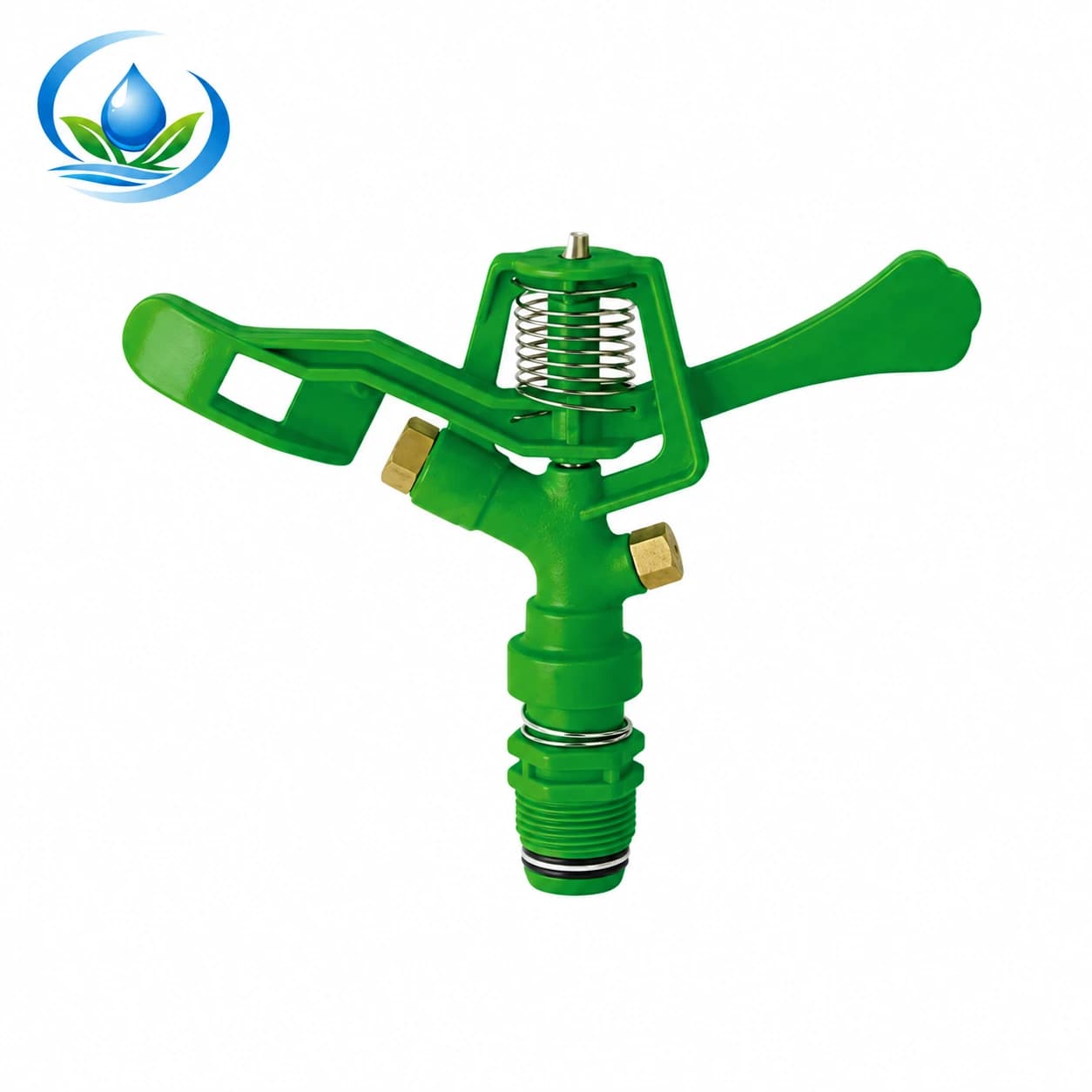 Green Plastic Impact Sprinkler for Field Irrigation