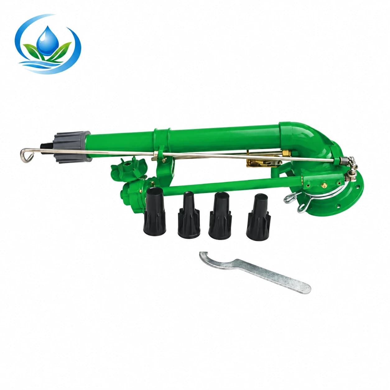 Metal Rain Gun Sprinkler for Field Irrigation, 26-53 m Spray Radius