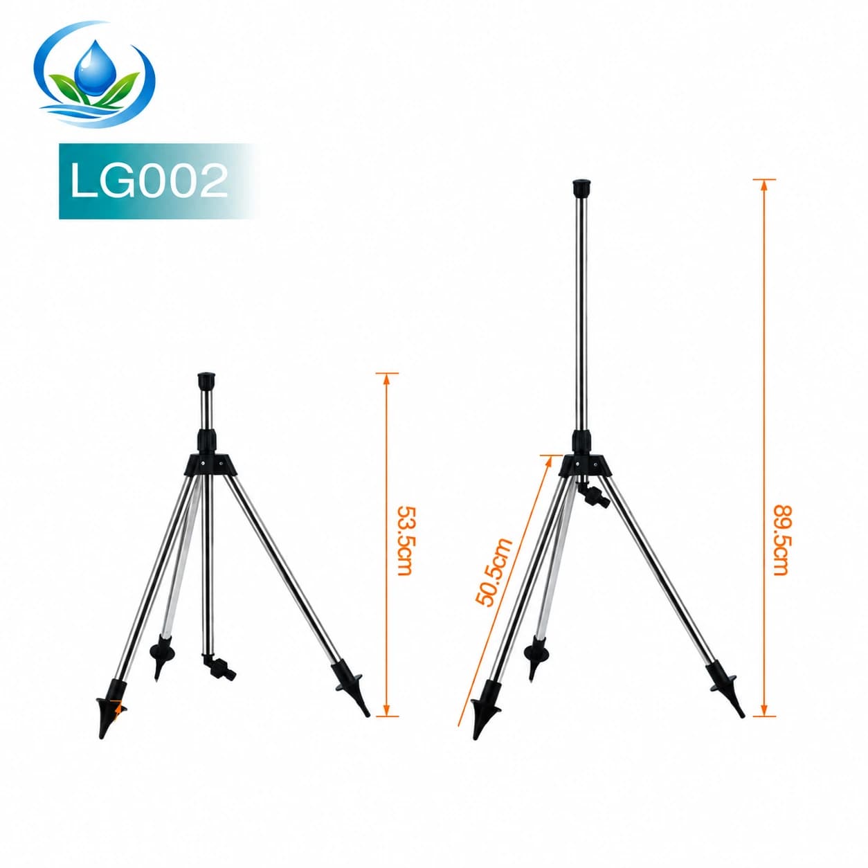 Compact Tripod Stand for Field Sprinklers