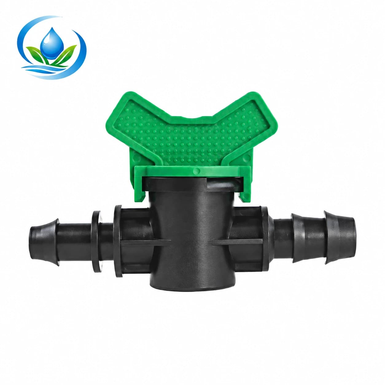 Barb Takeoff Valve (Green Handle) for Drip Irrigation