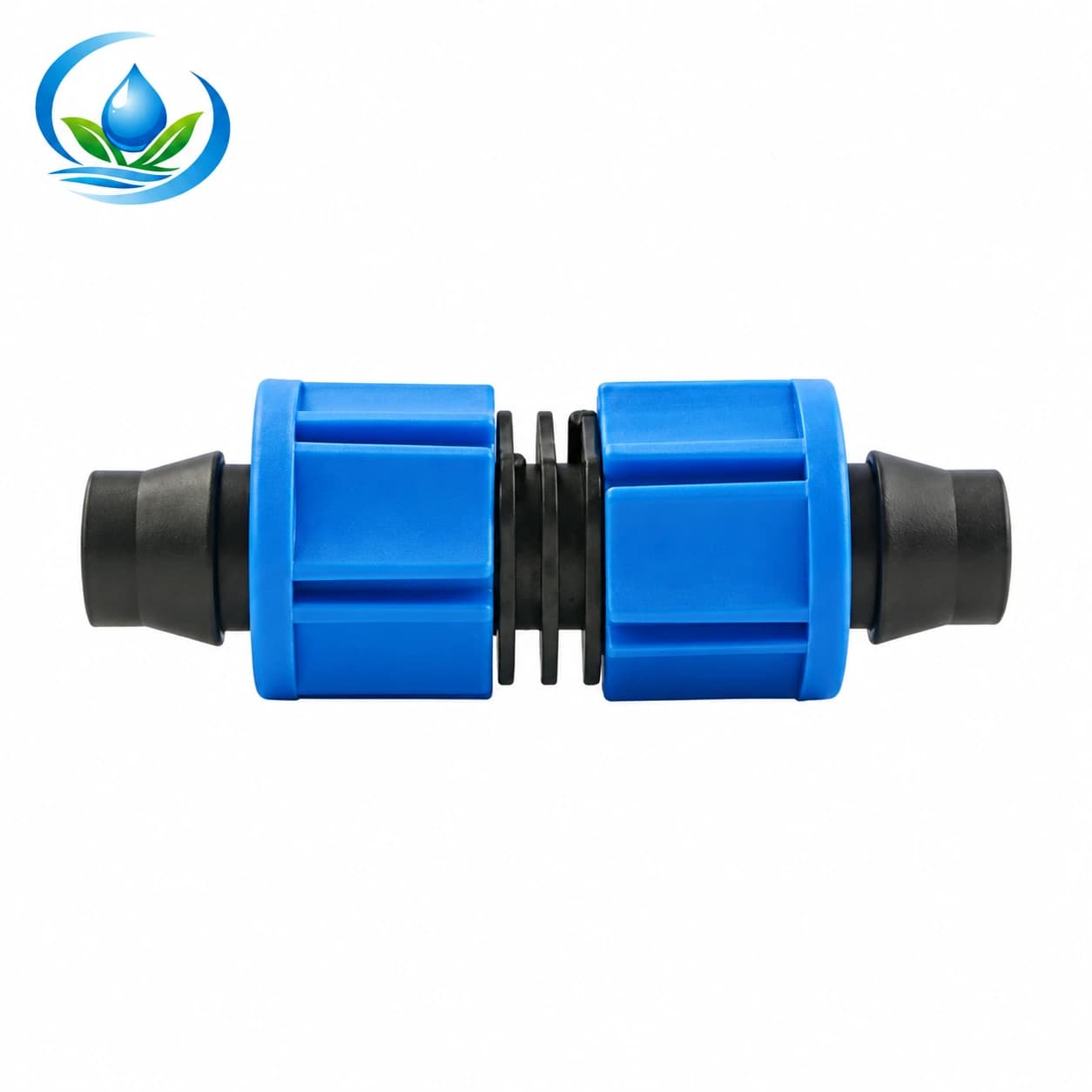 Lock-Nut Straight Coupler for Drip Tubing