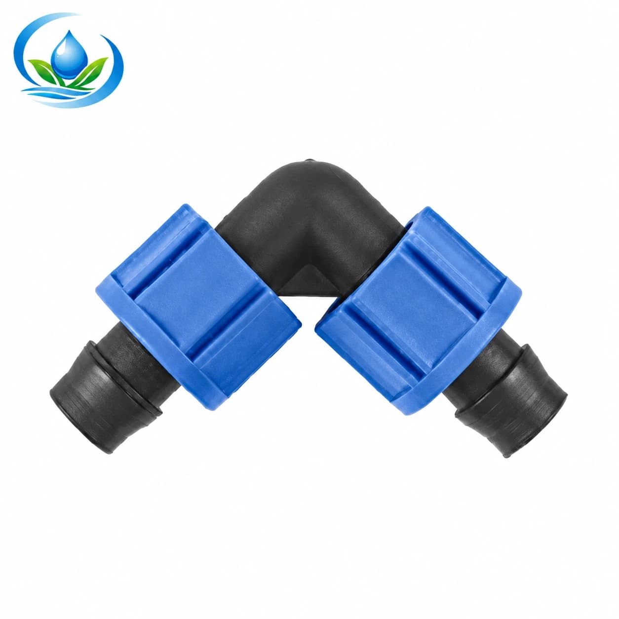 Lock-Nut 90-Degree Elbow for Drip Tubing