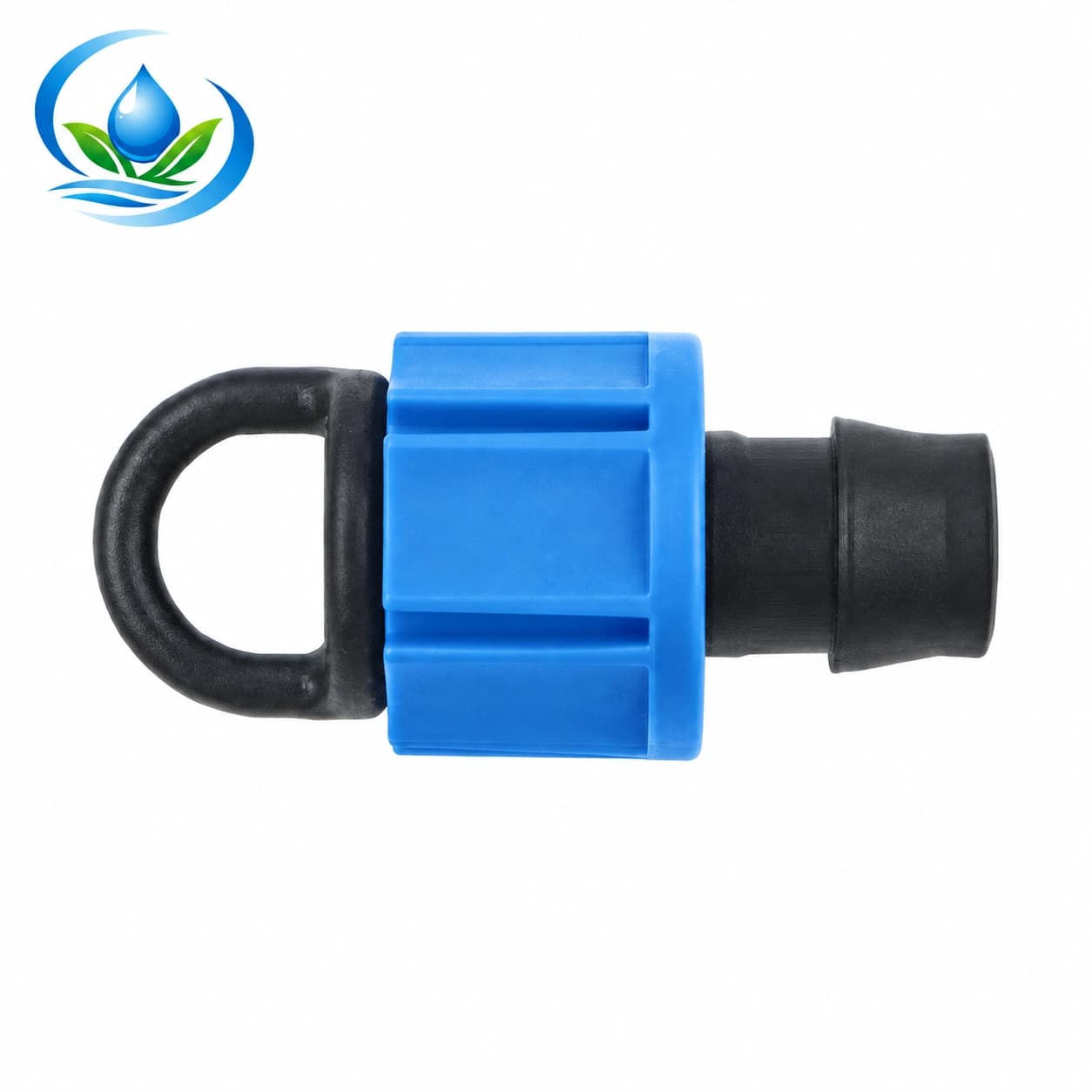 Lock-Nut End Cap for Drip Irrigation Tubing