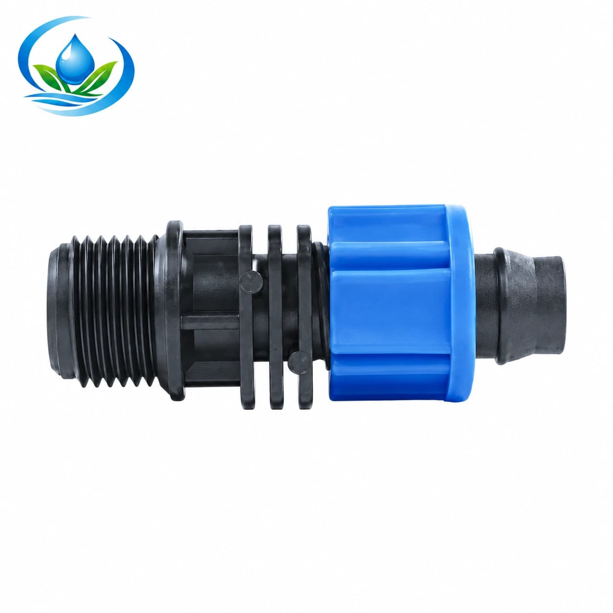 Lock-Nut to Male-Thread Drip Tubing Adapter