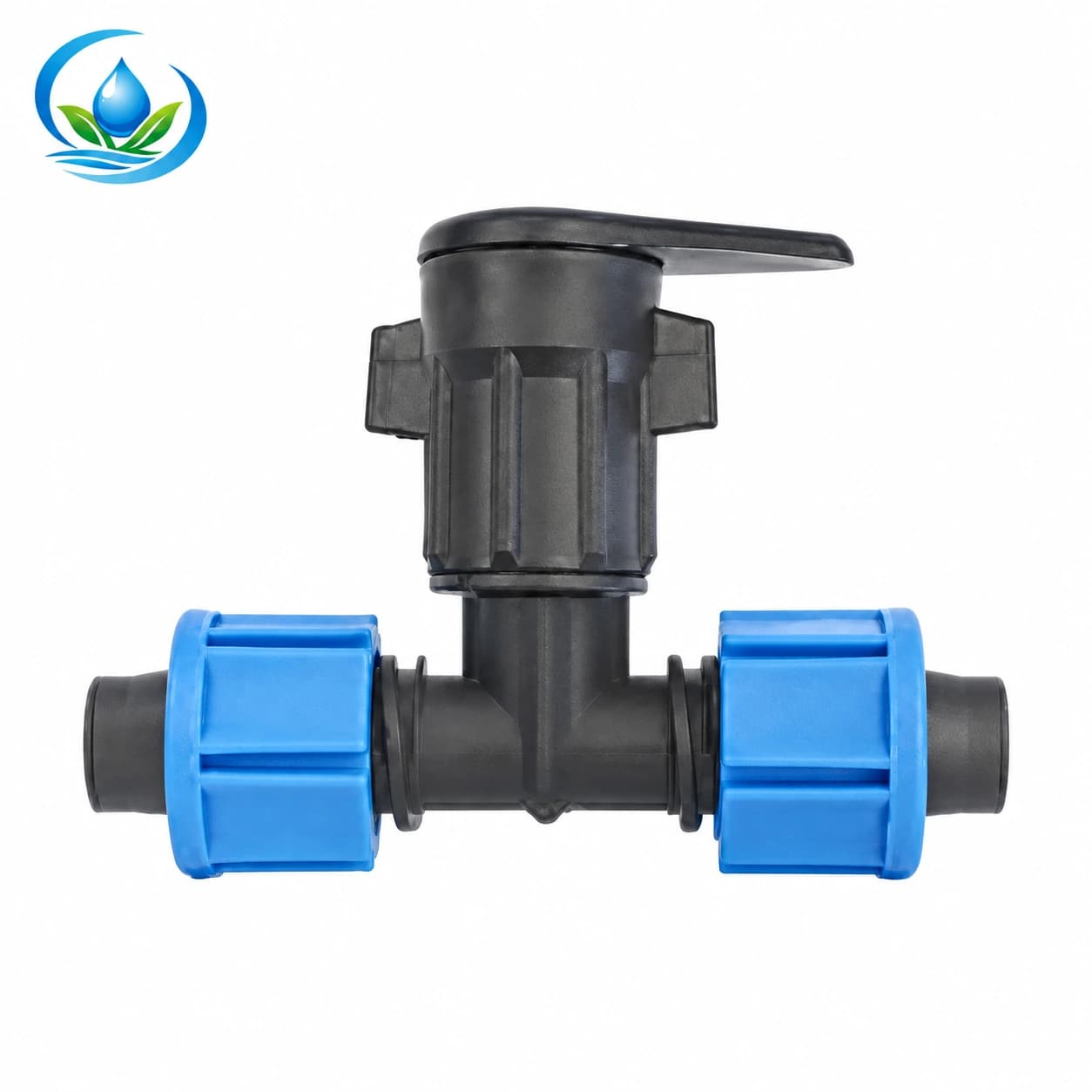 Duckbill Lock-Nut Tee for Layflat Hose Branches