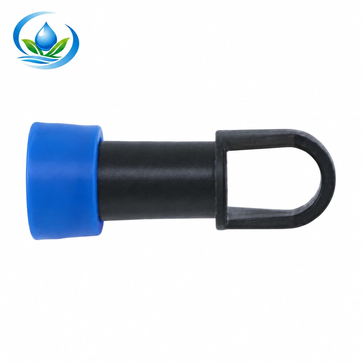 16 mm Lock-Ring Drip Tape End Cap with Pull Loop