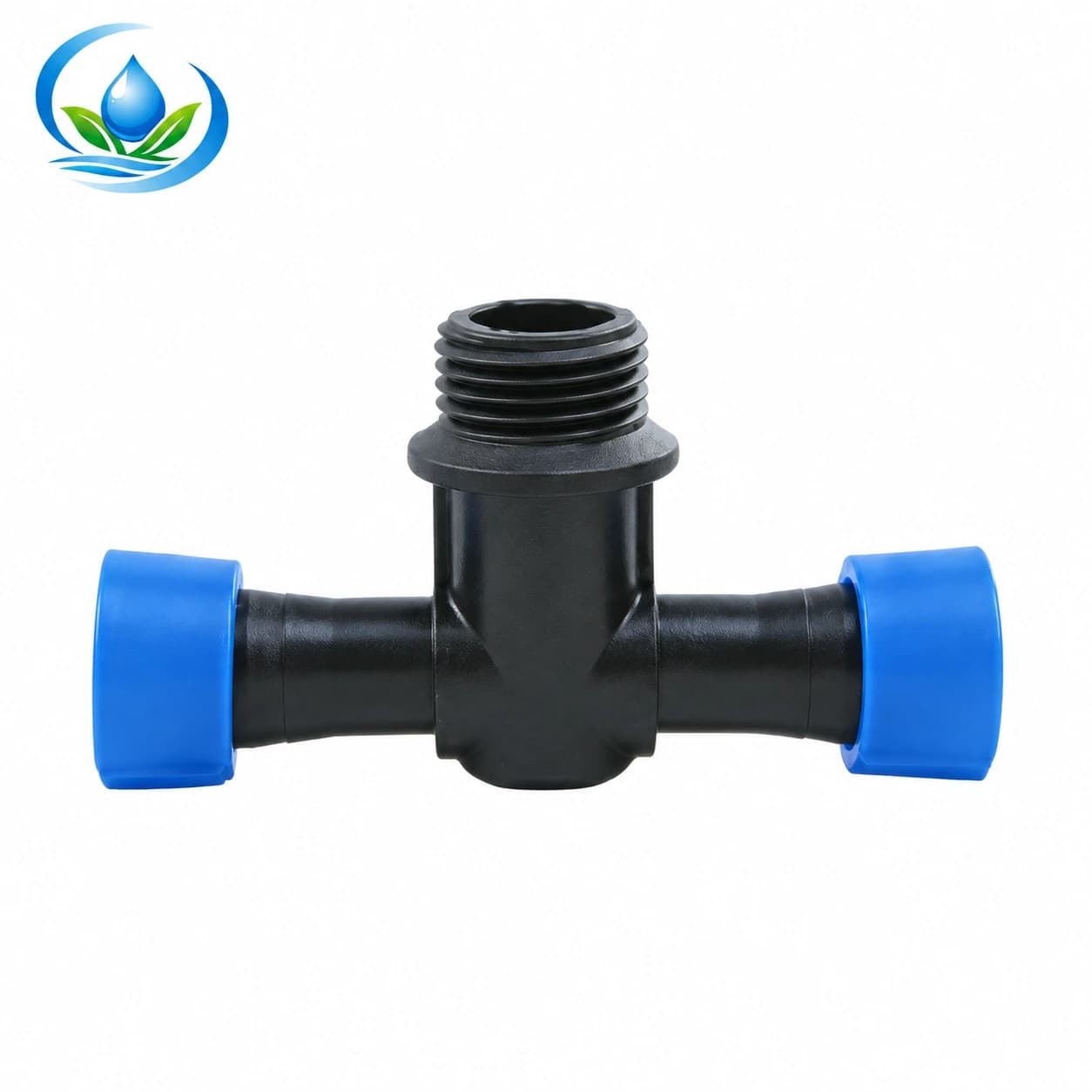 Lock-Ring Tee with Male Threaded Takeoff