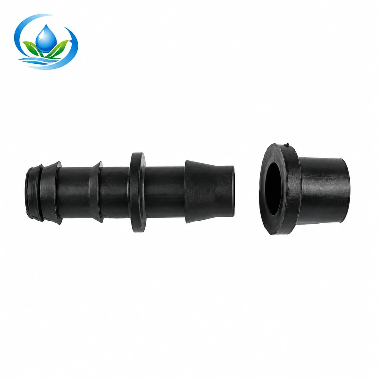 16 mm Barbed Start Connector with Sealing Grommet