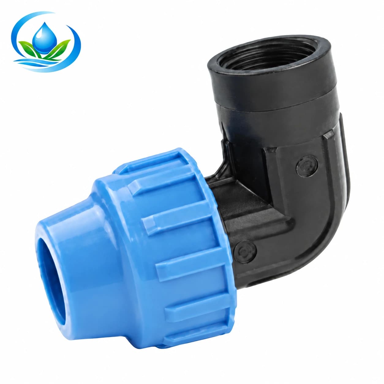 Blue-Nut Compression Elbow with Female Thread