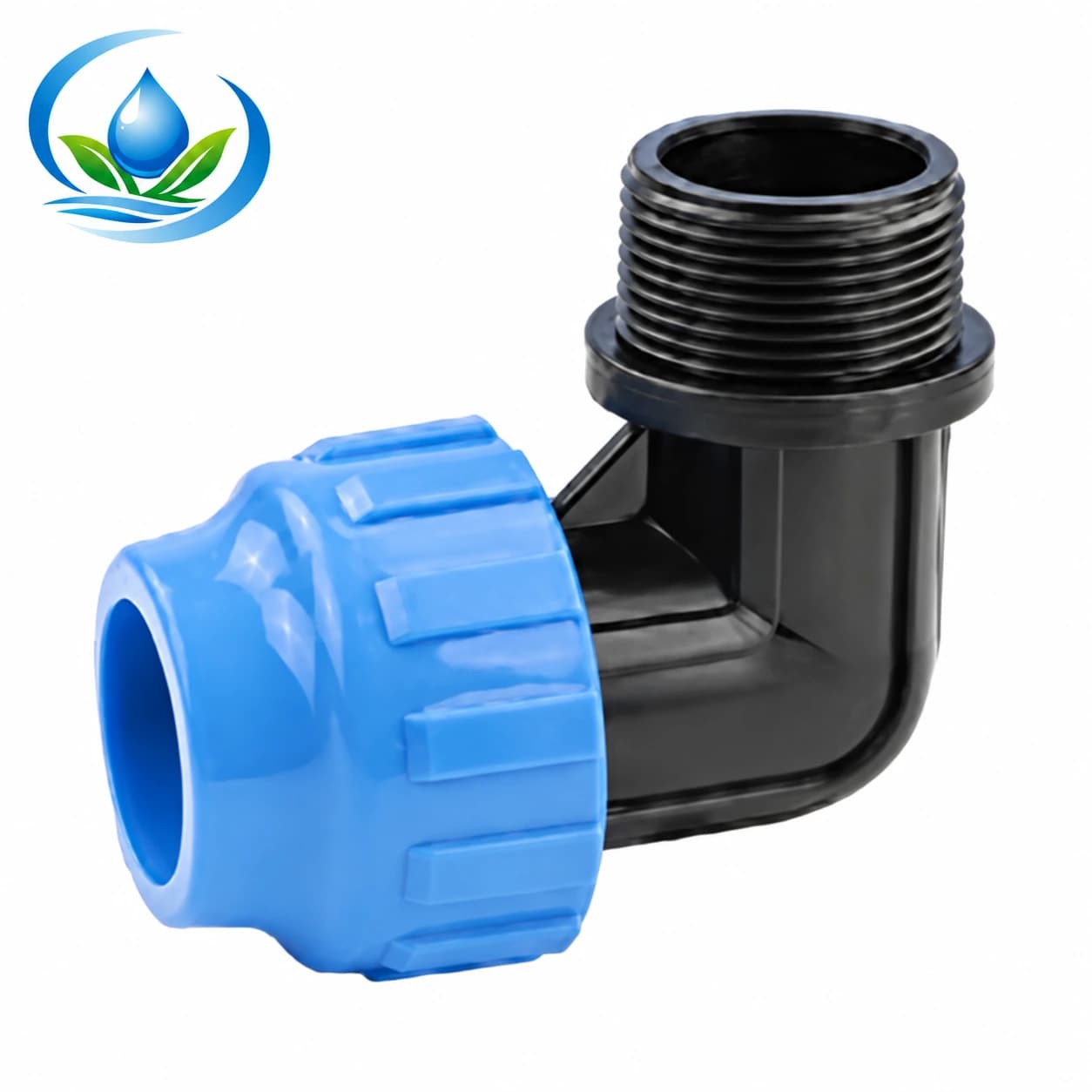 Blue-Nut Compression Elbow with Male Thread