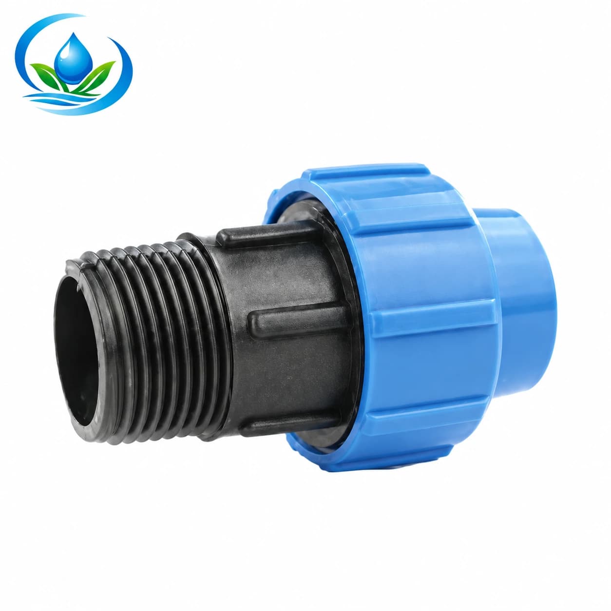 Poly Pipe Compression Adapter with Male Thread