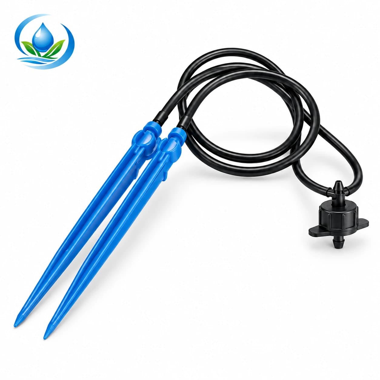 Two-Outlet Straight Arrow Dripper for Container Irrigation