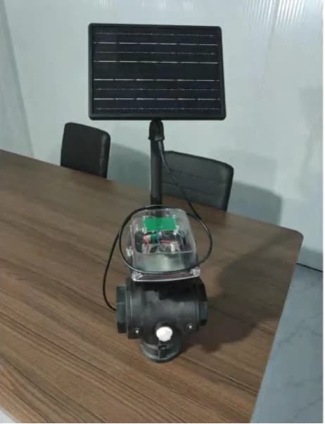 solar remote irrigation ball valve installation