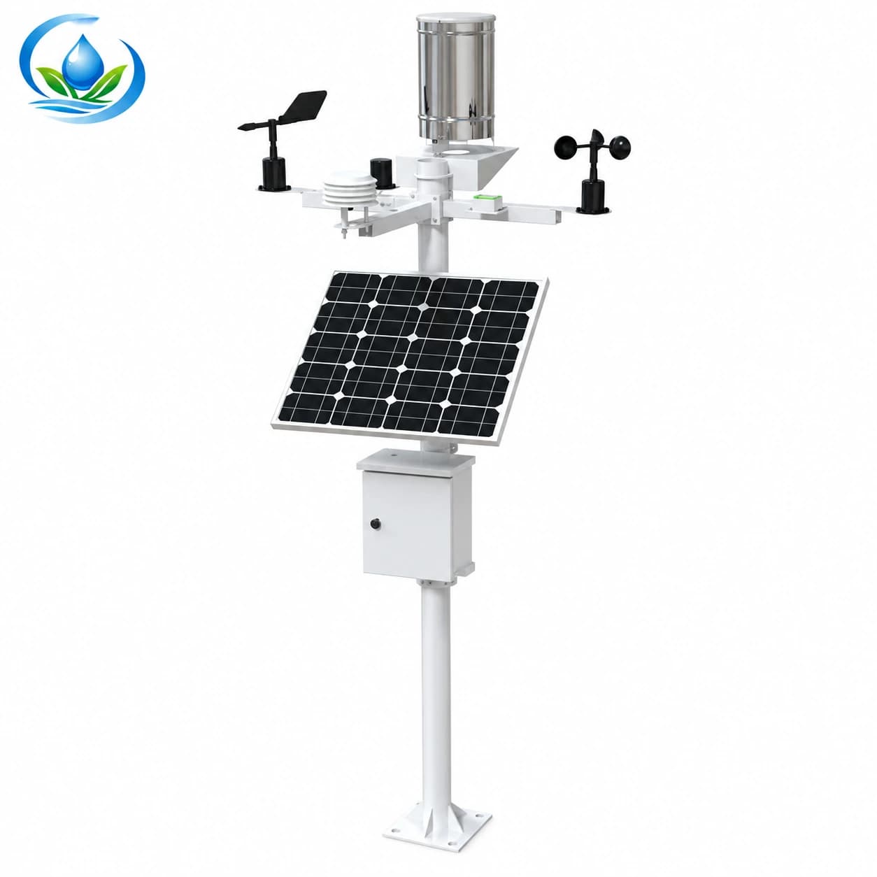 Compact Farm Weather Monitor with Rain and Wind Sensors