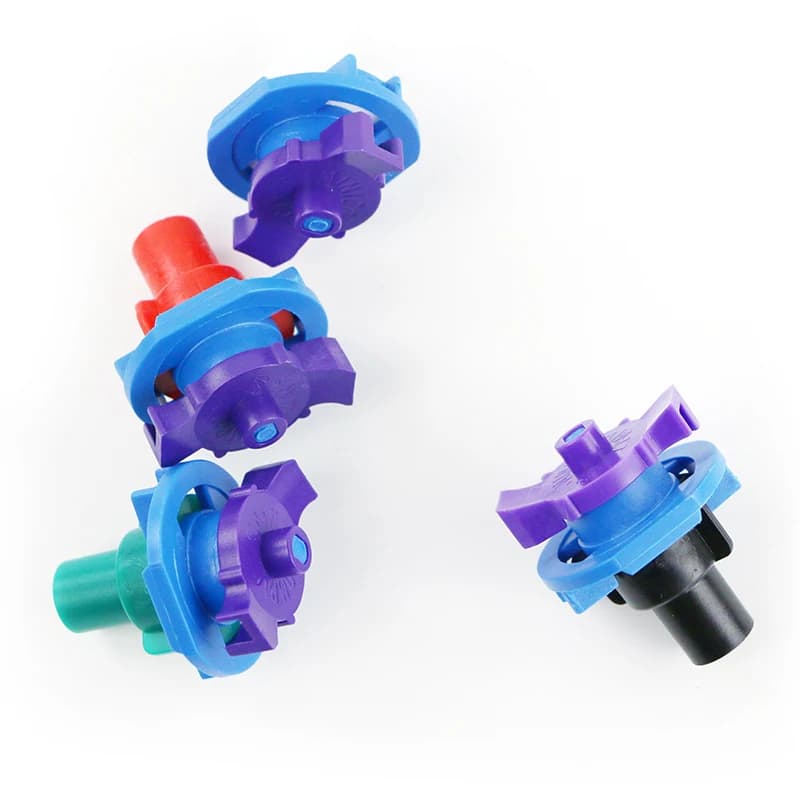241T hanging rotary micro sprinkler group in multiple nozzle colors