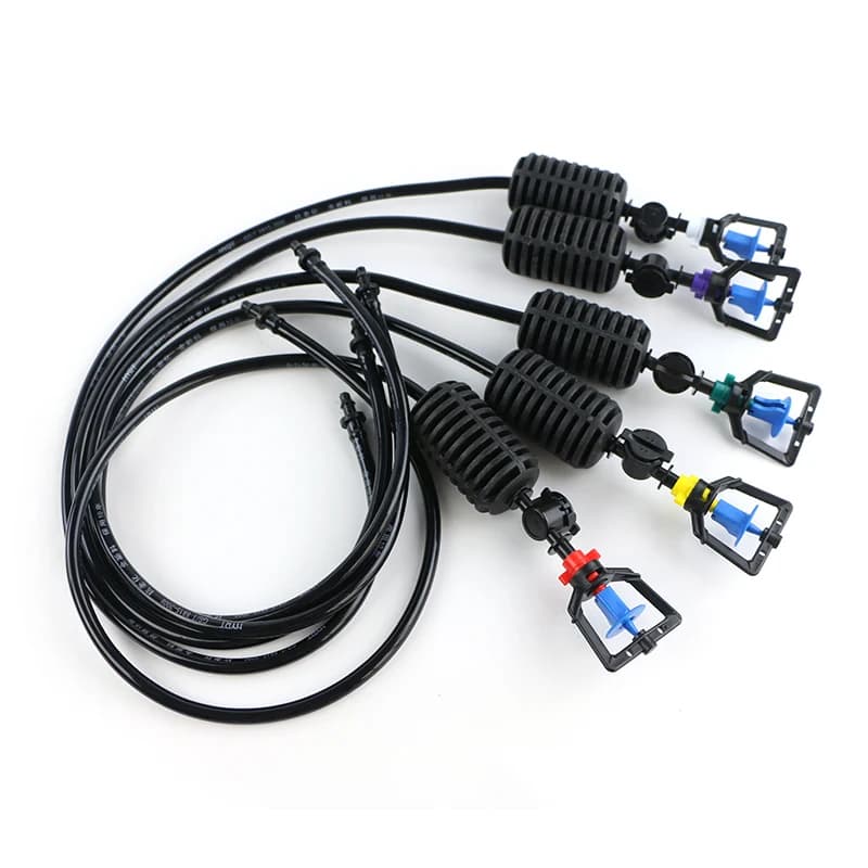 251T blue-wheel rotary micro sprinklers with hanging tubes
