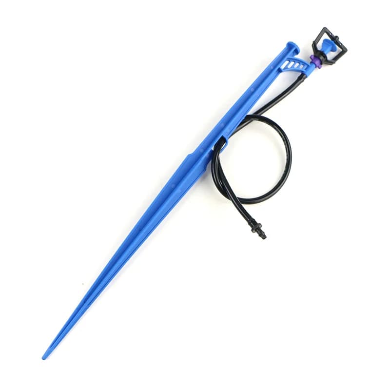 251T blue-wheel rotary micro sprinkler with support stake and tube
