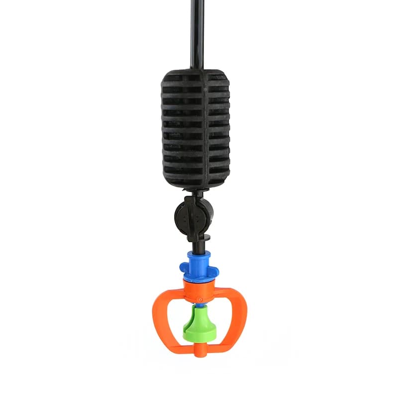 251T 360-degree rotary micro sprinkler installed for hanging use