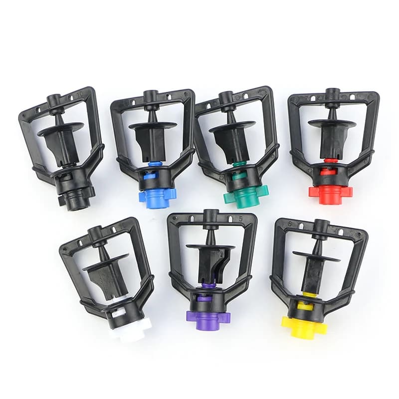 251TDC black-wheel rotary micro sprinkler nozzle color set
