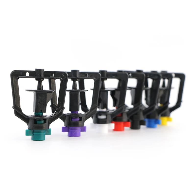 251TDC black-wheel standing rotary micro sprinkler lineup