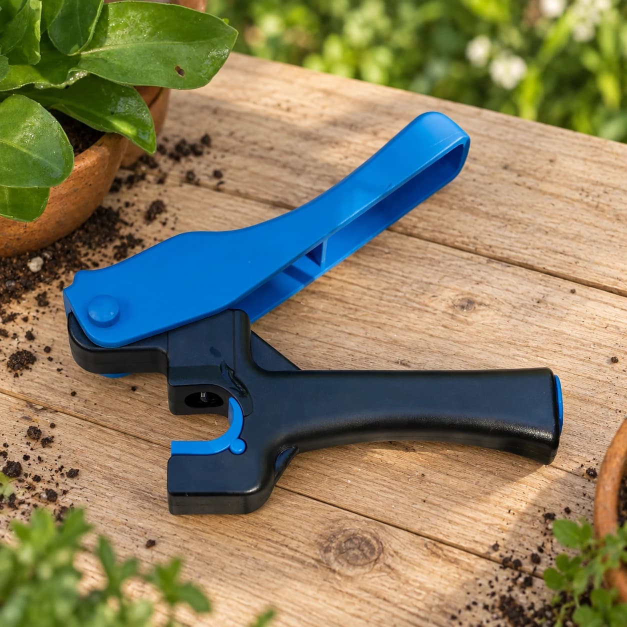 AI-enhanced lever irrigation punch — garden; illustrative view