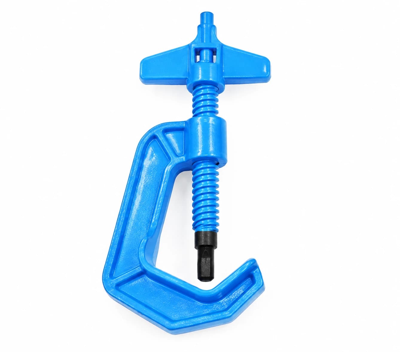 AI-enhanced screw-action irrigation punch — blue detail; illustrative product view