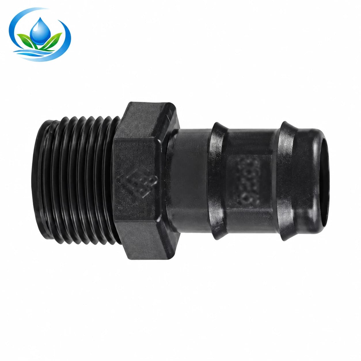Barbed-to-Male-Thread Irrigation Adapter