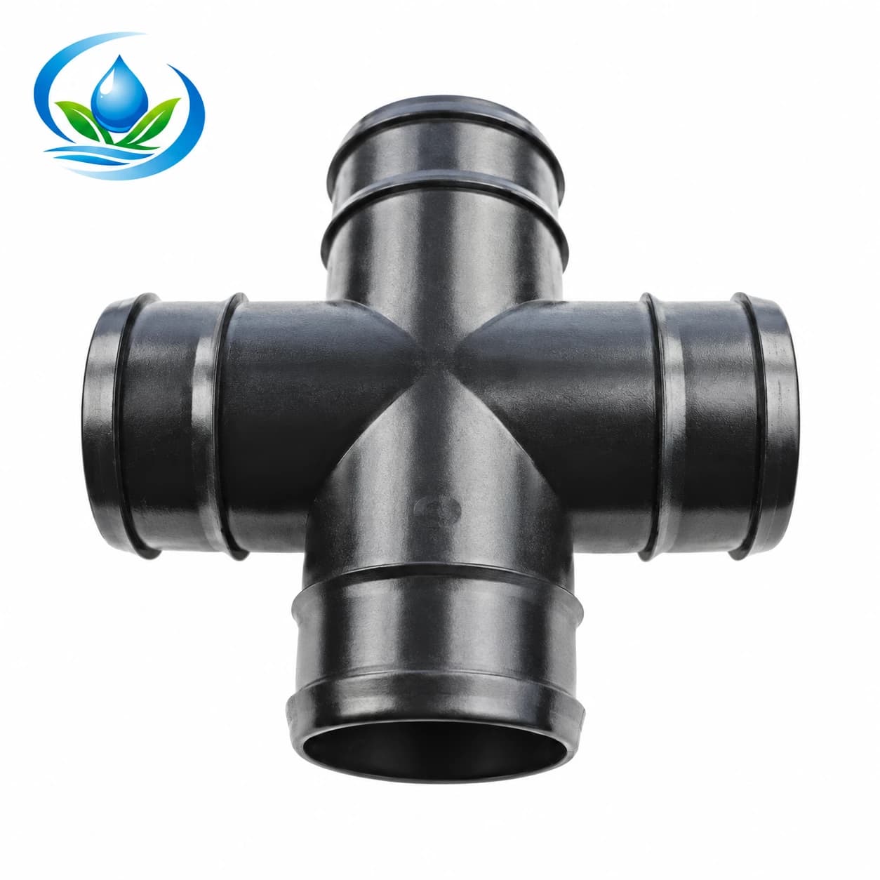 Four-Way Cross Connector for Irrigation Hose